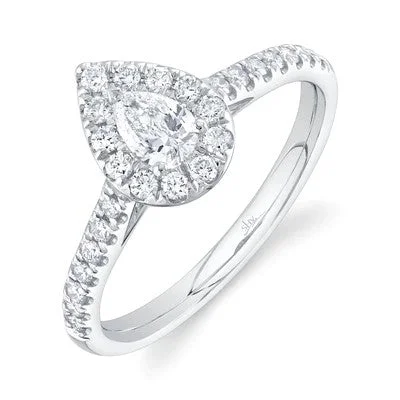 Personalized Jewelry Sale – Meaningful Gifts At Great Prices 0.30CT-CTR(PEAR) 0.32CT-SIDE DIAMOND ENGAGEMENT RING