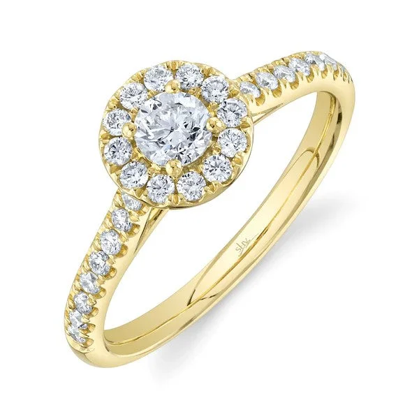 Last Chance To Grab Your Favorite Jewelry At A Discount 0.30CT-CTR(ROUND) 0.32CT-SIDE DIAMOND ENGAGEMENT RING