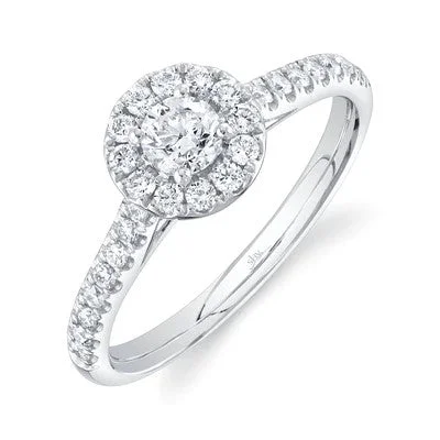 Gorgeous Jewelry, Limited-Time Savings 0.30CT-CTR(ROUND) 0.32CT-SIDE DIAMOND ENGAGEMENT RING