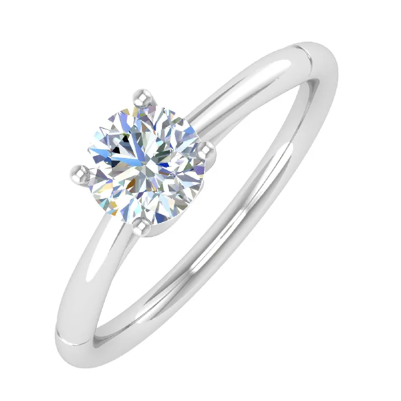 0.51 Carat Diamond Solitaire Engagement Ring in Gold