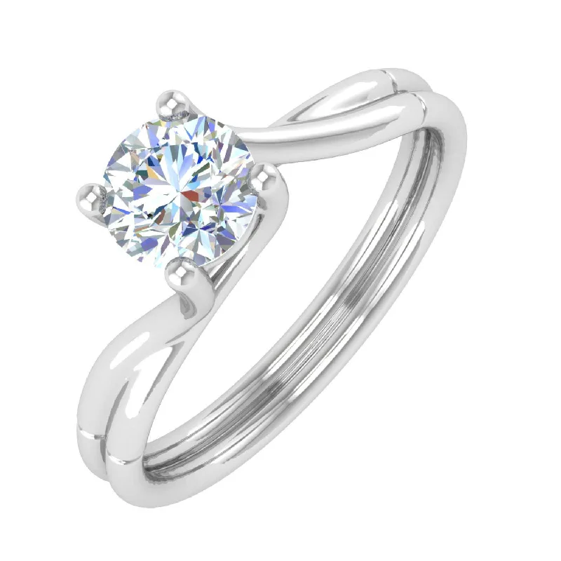 Don't Miss Out – Shop Elegant Jewelry For Less 1/2 Carat 4-Prong Set Diamond Solitaire Engagement Ring in Gold