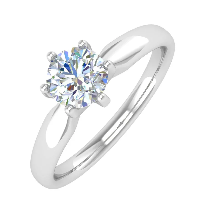 Flash Sale On Exquisite Jewelry – Don't Miss Out 1/2 Carat 6-Prong Set Diamond Solitaire Engagement Ring in Gold