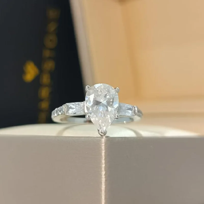 Shop Stylish Jewelry Now And Save Big Agatha Moissanite Engagement Ring