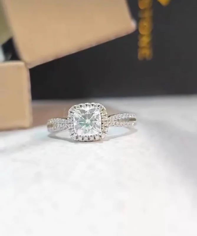 Gorgeous Jewelry, Limited-Time Savings Janice Moissanite Engagement Ring