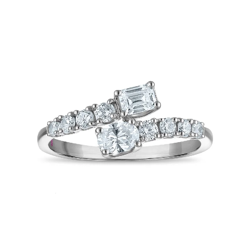 Best-Selling Jewelry Now Available At Special Deals LoveSong EcoLove 3/4 CTW Lab Grown Diamond Promise Ring in 10KT White Gold