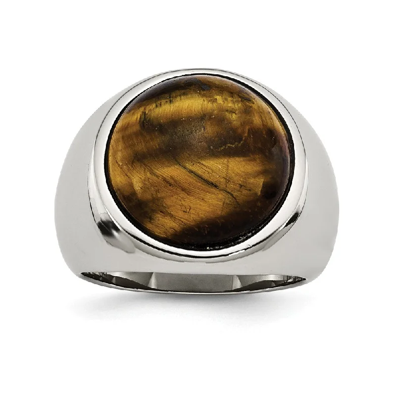Luxury Jewelry Clearance – Shop Premium Styles Now Men's Large 20mm Stainless Steel Tiger's Eye Tapered Ring Luxury Jewelry Clearance – Shop Premium Styles Now Men's Large 20mm Stainless Steel Tiger's Eye Tapered Ring