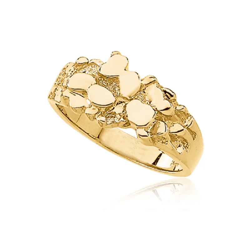 Don't Miss Out On Jaw-Dropping Jewelry Discounts Men's Medium 14K Yellow Gold Nugget Ring Don't Miss Out On Jaw-Dropping Jewelry Discounts Men's Medium 14K Yellow Gold Nugget Ring