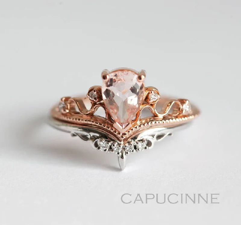 Luxury Jewelry At Unbeatable Discounts Renata Morganite Ring Set