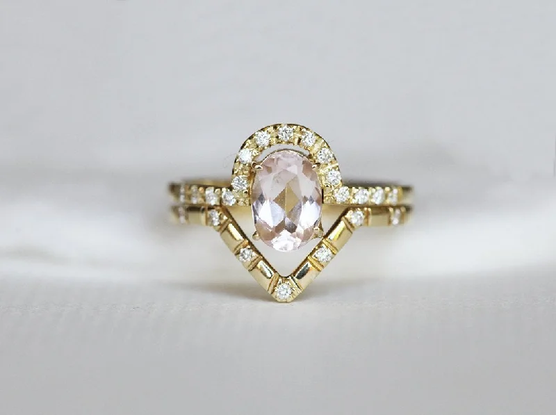 Affordable Luxury Jewelry For Every Occasion Clarissa Oval Morganite Set