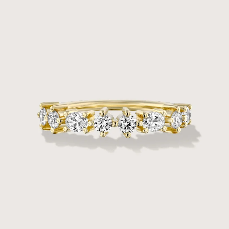 Don't Miss Our Biggest Jewelry Sale Of The Season Queen E Gold Ring with White Diamonds