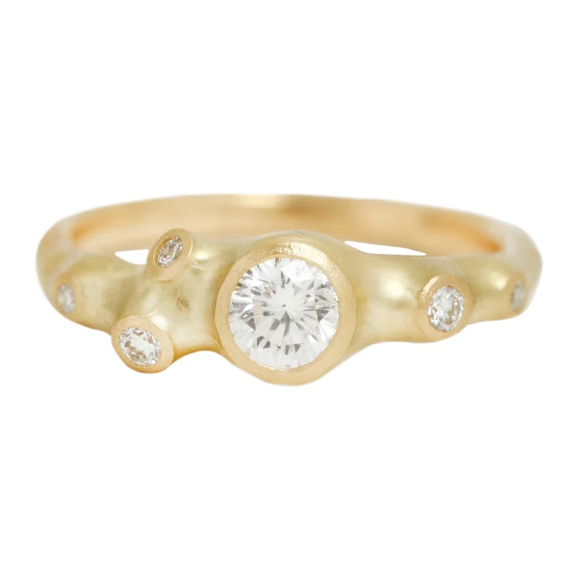 Luxury Jewelry Sale – Sparkle For Less Six Barnacle White Diamond Ring