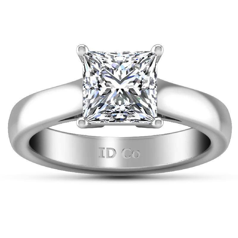 Shop Stylish Jewelry Now And Save Big Solitaire Princess Cut Engagement Ring Angie 14K White Gold