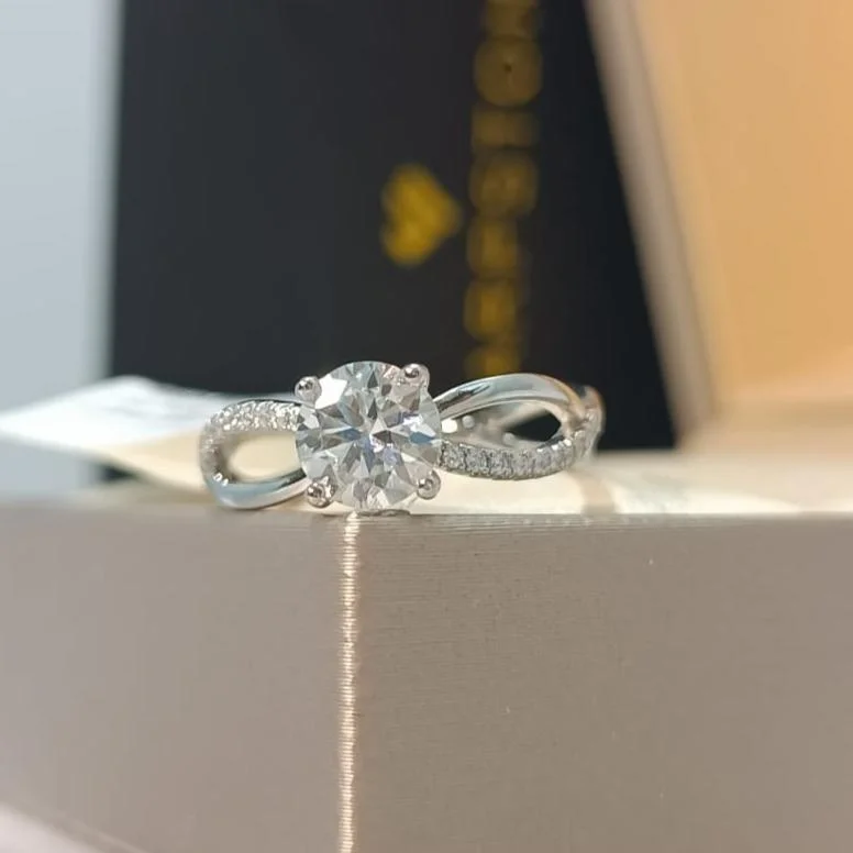 Discounted Jewelry For A Glamorous Look Thalia Moissanite Engagement Ring