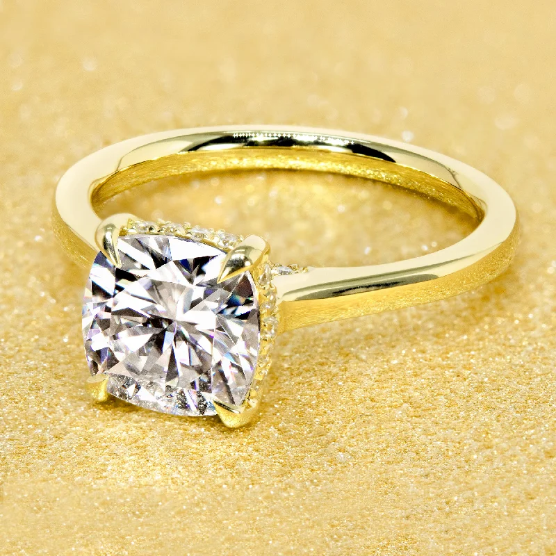 Jewelry Sale Alert – Shop Timeless Elegance Today The Sofia, 2ct Cushion-cut Cathedral Hidden Halo Ring Jewelry Sale Alert – Shop Timeless Elegance Today The Sofia, 2ct Cushion-cut Cathedral Hidden Halo Ring