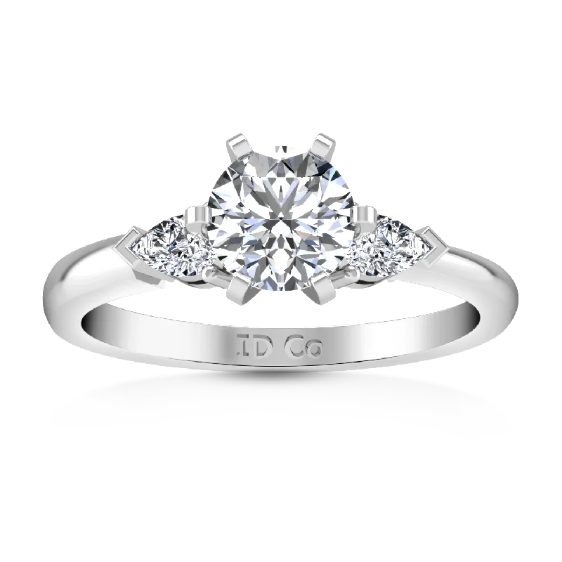 Flash Jewelry Sale – Get Stunning Pieces At Low Prices Three Stone Engagement Ring Eliza Pear Shape 14K White Gold Flash Jewelry Sale – Get Stunning Pieces At Low Prices Three Stone Engagement Ring Eliza Pear Shape 14K White Gold