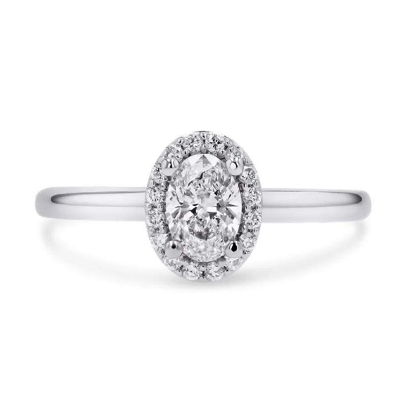Personalized Jewelry Sale – Meaningful Gifts At Great Prices Floating Halo Oval Engagement Ring