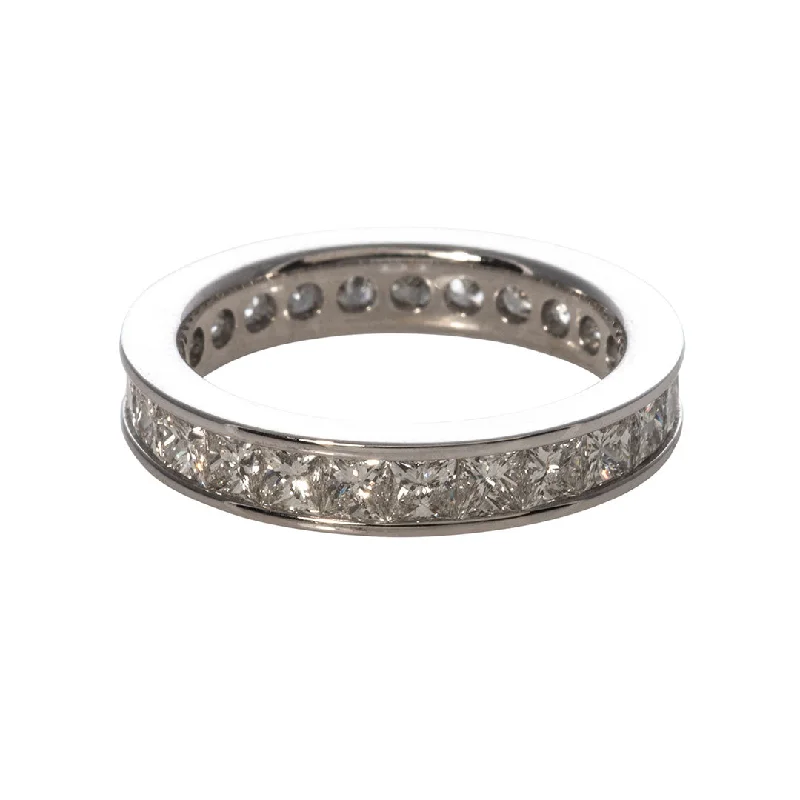 Breathtaking Jewelry, Breathtaking Prices 2.5ct Princess Cut Diamond 14K White Gold Eternity Band