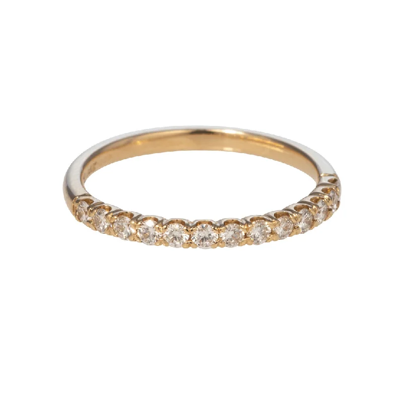 Best-Selling Jewelry Styles Now At Exclusive Discounts .27ct Diamond U Pavé 14K Yellow Gold Halfway Band