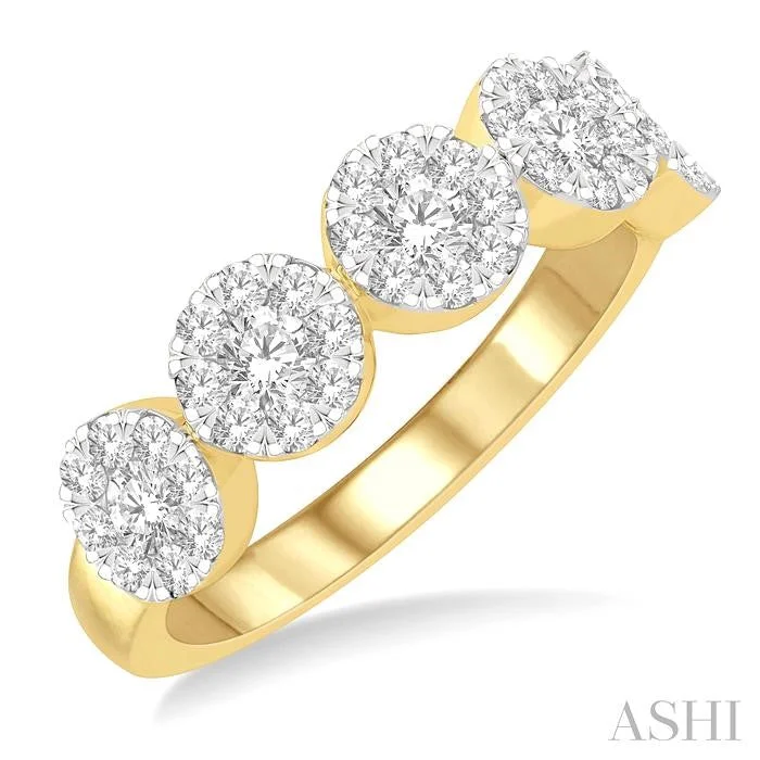 Timeless Beauty, Unbeatable Deals – Jewelry Sale On ROUND SHAPE 5 STONE LOVEBRIGHT ESSENTIAL DIAMOND WEDDING BAND