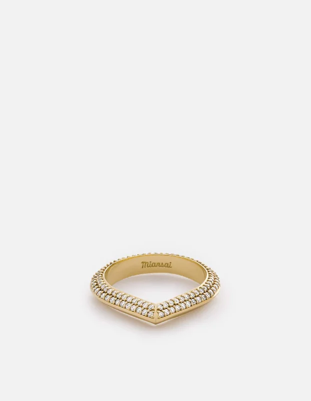Holiday Jewelry Sale – Perfect Gifts At Great Prices Angular Ring, 14k Gold Pavé