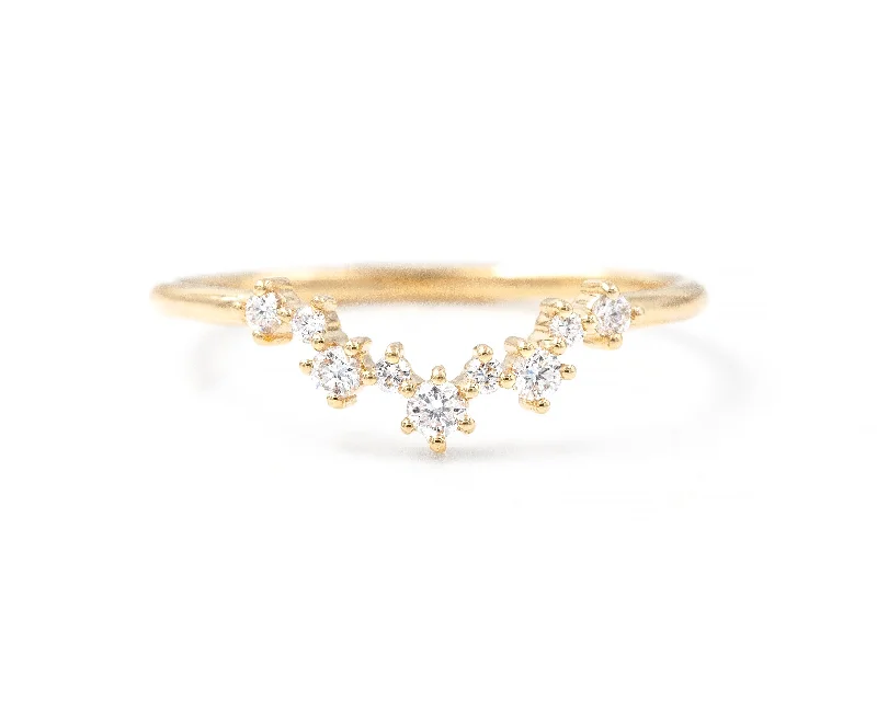 Everyday Jewelry Essentials Now On Sale Original Curve Aster Cluster Band