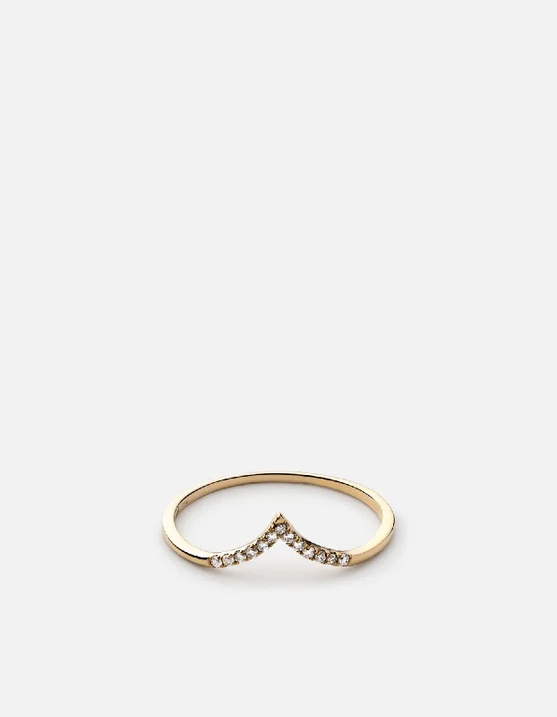 Premium Jewelry At Special Low Prices For A Limited Time Astor Ring, 14k Gold Pavé
