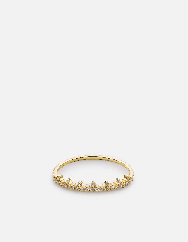 Eco-Friendly Sustainable Jewelry For Conscious Buyers Astrid Ring, 14k Gold Pavé