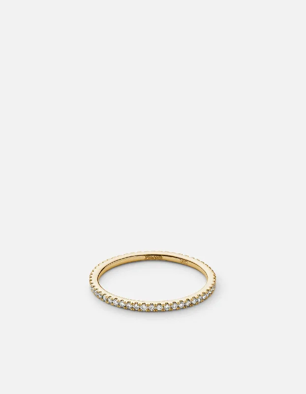 Discounted Jewelry For A Glamorous Look Century Round Ring, 14k Gold Pavé