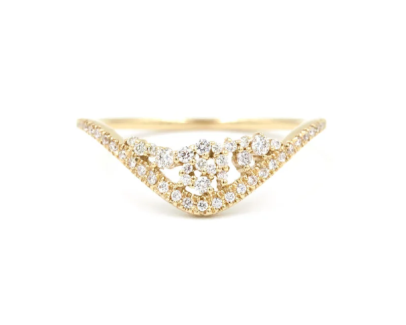 Stunning Jewelry At Even More Stunning Prices Cosmos Curved Cluster Ring