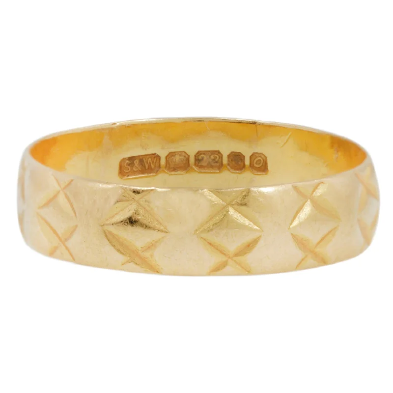 Shine In Style – Shop Jewelry Discounts Today Cross Hatch Gold Band