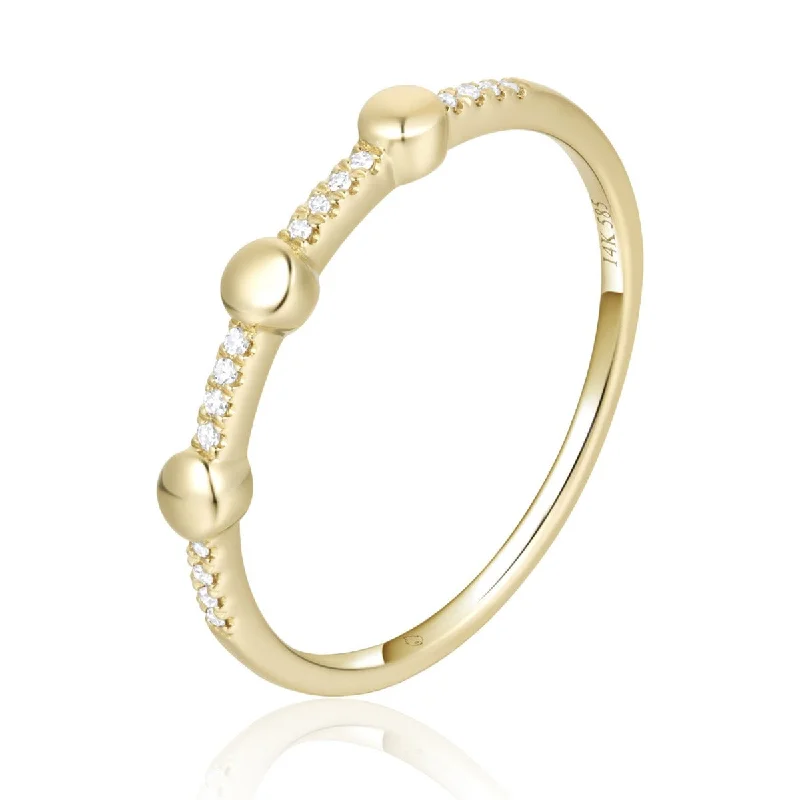Glamorous Jewelry, Glamorous Deals – Shop Now Diamond Accent 14K Yellow Gold Band