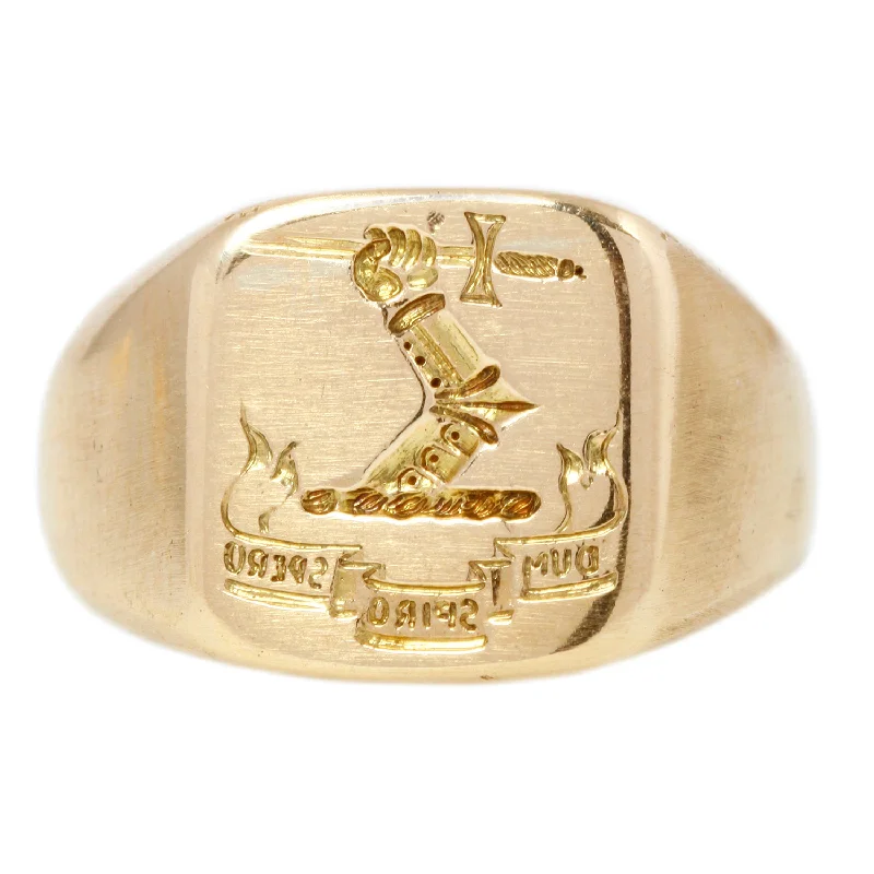 Jewelry Sale Bonanza – Grab Your Sparkle Now Dum Spiro Spero Crested Signet