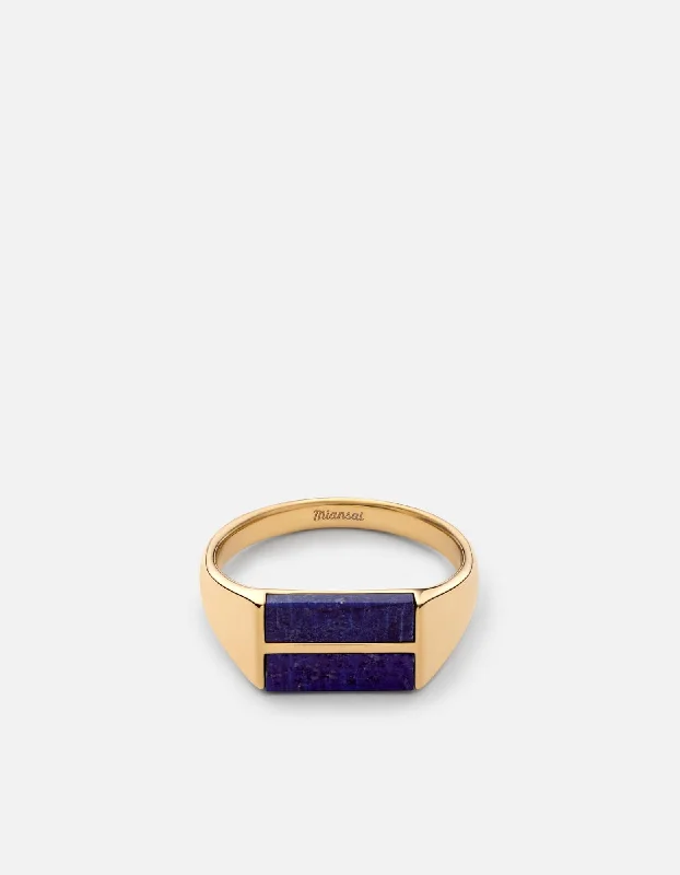 Your Dream Jewelry At Dream Prices Duo Lapis Ring, Gold Vermeil