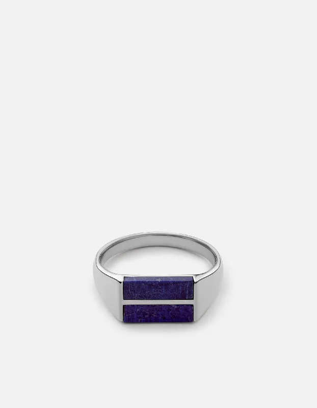 Luxury Jewelry Clearance – Shop Premium Styles Now Duo Lapis Ring, Sterling Silver