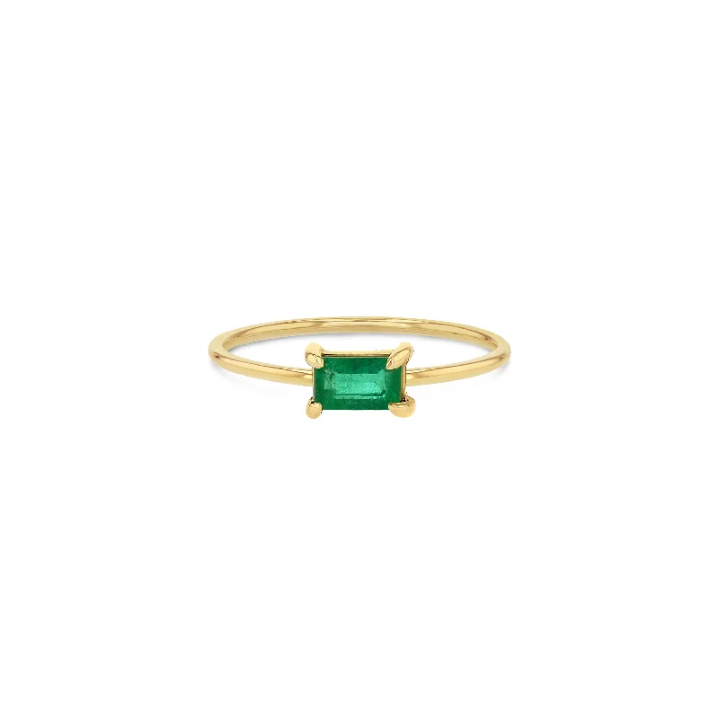 Shop Handcrafted Jewelry At Special Promotional Rates Green Emerald Stacker Ring