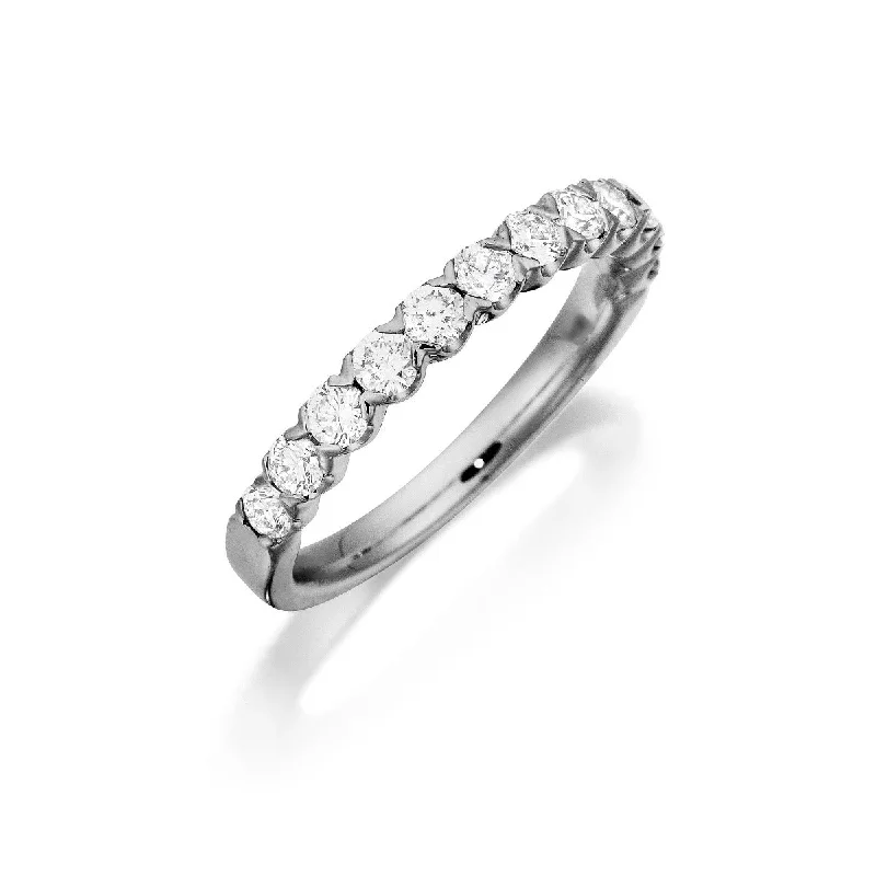 Seasonal Jewelry Clearance – Best Styles At The Lowest Prices .75ct Diamond Halfway 14K White Gold Band