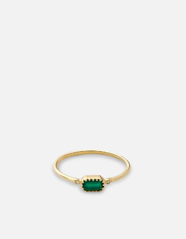 Unmissable Discounts On Timeless Jewelry Pieces Inari Chalcedony Ring, 14k Gold Pavé