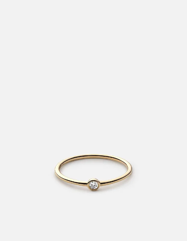Romantic Heart-Shaped Jewelry For Special Gifts Iris Ring, 14k Gold Pavé