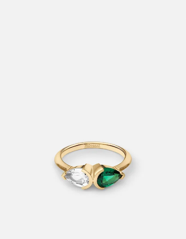 Elegant Jewelry, Exclusive Prices – Shop Now Katana Topaz & Spinel Stone Ring, Gold Vermeil