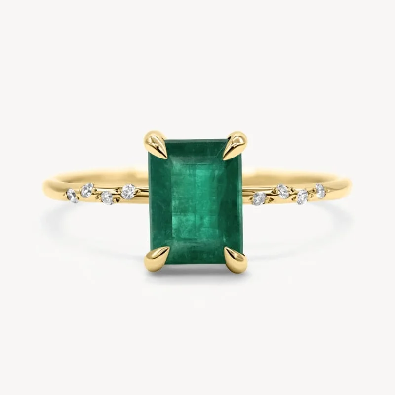 Celebrate Every Occasion With Sparkling Savings Large Starry Emerald Ring