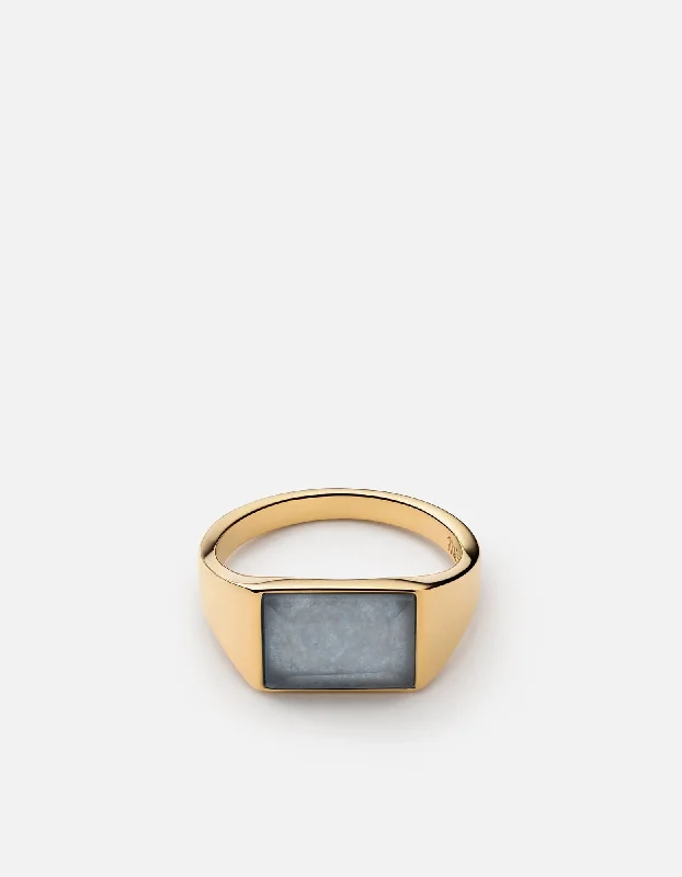 Exclusive Jewelry Bundles At Discounted Prices Lennox Chalcedony Ring, Gold Vermeil