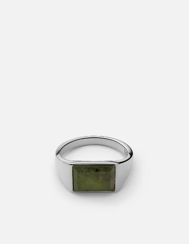Shop Fine Jewelry With Amazing Deals Lennox Jasper Ring, Sterling Silver