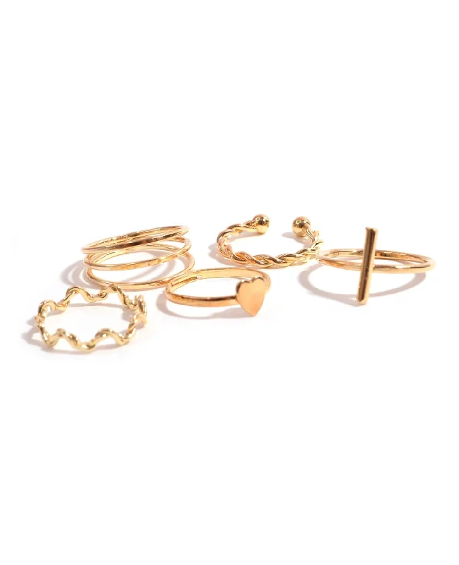 Chic And Stylish Jewelry At Exclusive Prices Love Of Mix Ring Set