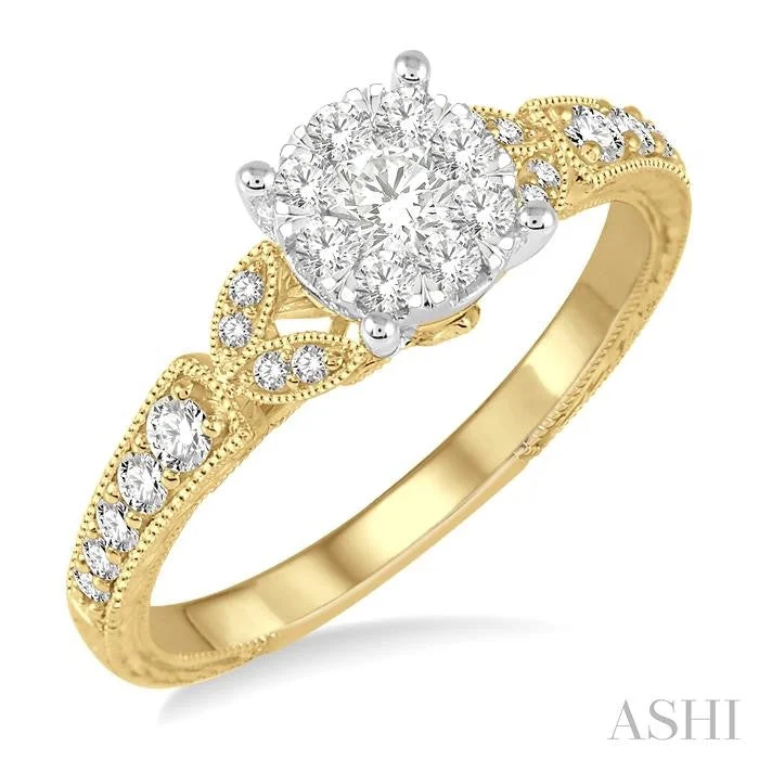 Save On Luxury Jewelry Pieces – Limited-Time Offers ROUND SHAPE LOVEBRIGHT DIAMOND ENGAGEMENT RING
