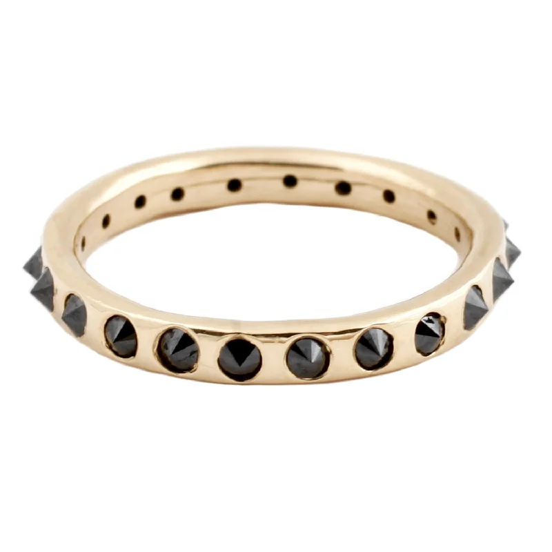 Get Ready To Sparkle – Special Jewelry Discounts Black Point Up Diamond Eternity Band