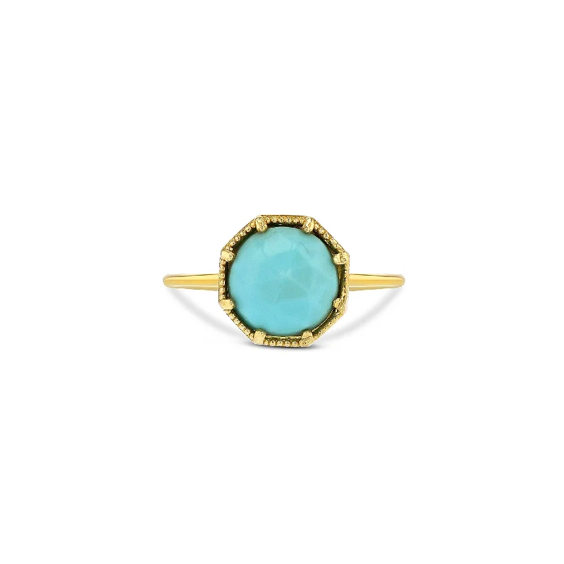 Premium Diamond Jewelry At Once-In-A-Lifetime Discounts Maman Crown Bezel Turquoise Ring