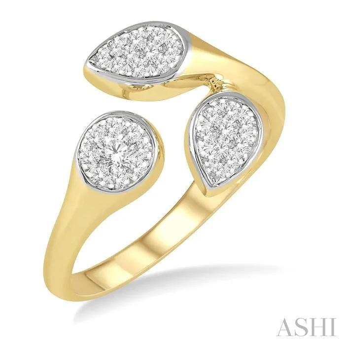 Unmissable Deals On Handmade Jewelry Collections MIXED SHAPE LOVEBRIGHT DIAMOND FASHION OPEN RING