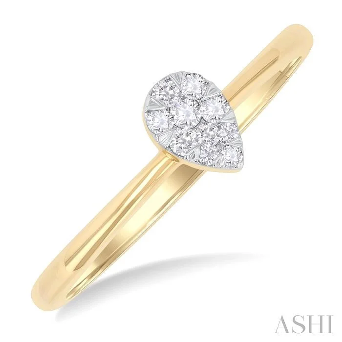 Seasonal Jewelry Clearance – Best Styles At The Lowest Prices PEAR SHAPE LOVEBRIGHT PETITE DIAMOND RING