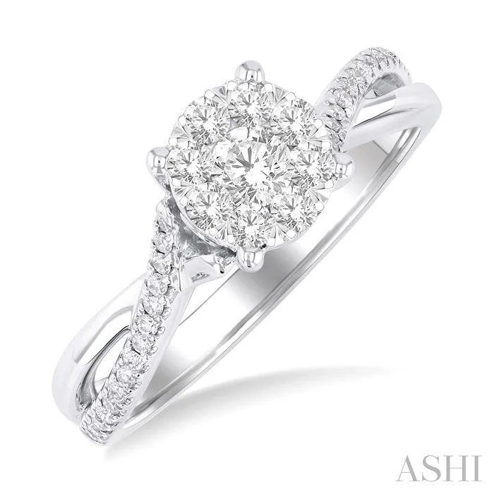 Unmissable Jewelry Clearance – Final Reductions ROUND SHAPE LOVEBRIGHT DIAMOND ENGAGEMENT RING