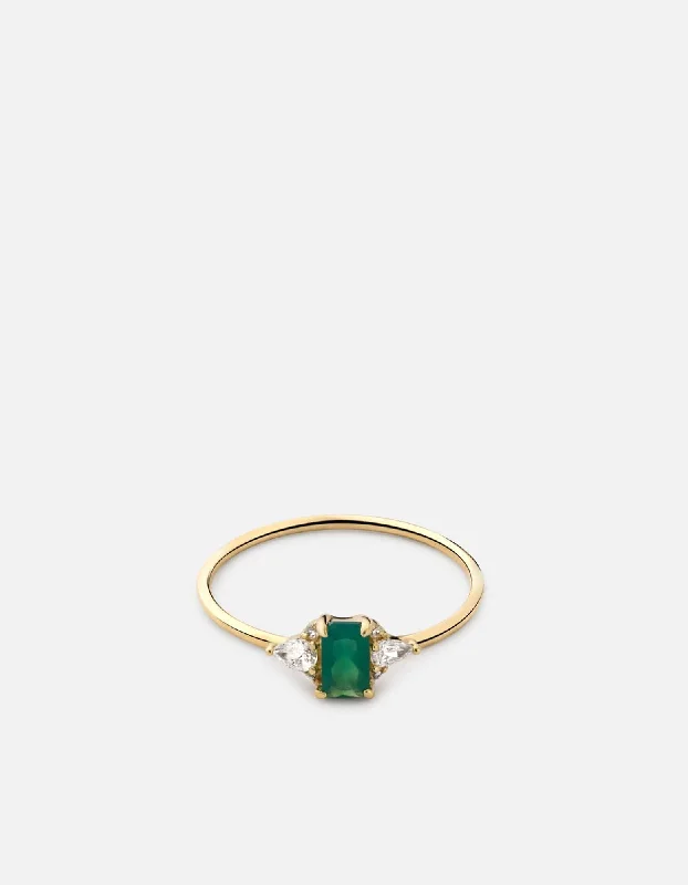 Exclusive Jewelry Discounts – Shop Now For Savings Selene Chalcedony Ring, 14k Gold Pavé
